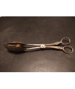 Vintage Silverplate Tongs Salad Fruit Server Fork Spoon Italy Kitchen Utensil - $36.62