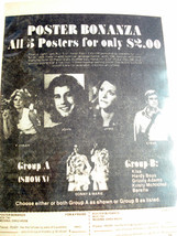 1977 Poster Ad Steve Austin, Jamie Somers, Donny &amp; Marie, Farrah Fawcett - $7.99