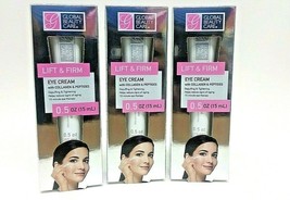 Lot Of 3 Global Beauty Lift And Firm Eye Cream With Collagen&amp;peptides Ne... - $297.14 MXN