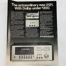 Vintage 1970&#39;s Pioneer Magazine Print Ad CT-F2121 Cassette Tape Deck 8&quot; ... - £5.21 GBP