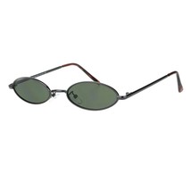 Super Small Skinny Sunglasses Oval Metal Frame Unisex Fashion UV400 - £10.08 GBP+