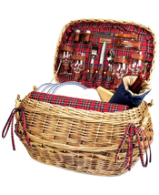 Red Highlander Picnic Basket Service for 4 - £236.23 GBP