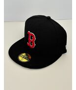 Boston Red Sox Fitted 59FIFTY Style  Black Fashion MLB Hat - $19.99