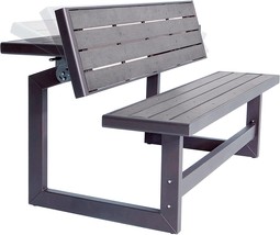 The Lifetime 60253 55-Inch Harbor Gray Outdoor Convertible Bench. - £235.67 GBP