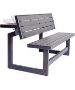 The Lifetime 60253 55-Inch Harbor Gray Outdoor Convertible Bench. - £225.05 GBP