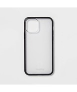 heyday Apple iPhone 12/iPhone 12 Pro Case (Clear w/ Black Bumper) Antimi... - £7.85 GBP