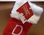 Christmas Monogram Stockings You Choose Letter Mini 7&quot; x 5&quot; By Home NIB ... - $3.89