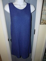 White House Black Market Navy Knit Sleeveless Dress Size L Women&#39;s NWOT - £22.05 GBP