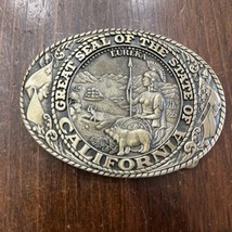 Great Seal Of The State Of California Brass Belt Buckle Tony Lama Collection - £22.82 GBP