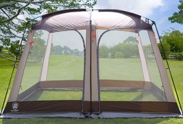 Ever Advanced Screen House Room Outdoor Screened Canopy Tent Zippered, Brown - £134.61 GBP