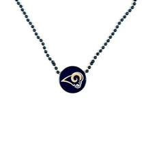 Los Angeles Rams NFL Official Merch Fan Gear 18&quot; Party Mardi Gras Beads Necklace - $4.99