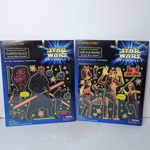 Jar Jar Darth Maul Glow-In-The-Dark  Action Wall Scenes Star Wars Episod... - $459.30 MXN