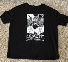 Shein The Lovers Goth Skeleton T-shirt Black Unisex Adult Medium - £11.01 GBP