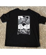 Shein The Lovers Goth Skeleton T-shirt Black Unisex Adult Medium - £10.87 GBP