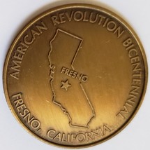American Revolution Bicentennial Fresno California 1776-1976 Commemorative Token - $7.95