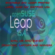 OpenSuse LEAP 15.4 Install DVD For 64-BIT Desktops Laptops and Servers USA Stock - £7.77 GBP