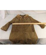 Women&#39;s Tailored Women Suede Fur Collar 16 Trench Coat Silk Lined 33107 - €55,52 EUR