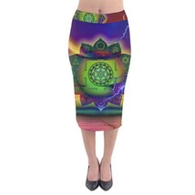 MOON DHARMA Exclusive OriginalDesigner Velvet MidiPencilSkirt Size:Mediu... - $37.91