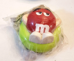 NEW Red M&amp;M&#39;s Candy Burger King Kids Club Meal Toy 1997 Inner Tube Dispe... - $5.87