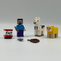 Minecraft LEGO MiniFigures TNT White Llama Yellow Sheep Steve &amp; Accessories - $27.99