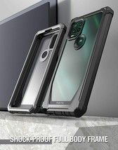 For Motorola Moto G Stylus 5G 2021 Case 360 Degree Shockproof Cover Black - £28.85 GBP