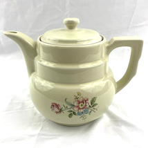 VTG Floral DripOLator Coffee Tea Pot with Lid 7.5&quot; The Enterprise Aluminum Co - £26.61 GBP