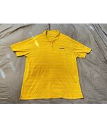 Nike Golf LSU Tigers Dri-Fit Polo Shirt Yellow Striped Men’s Large - $362.21 MXN