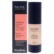 Mattifying Extreme Wear Foundation SPF 15 - 04 Sand by Note Cosmetique f... - $14.99