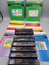 Texas Instruments TI-99/4A Computer Video Game Lot of  8 Manuals &amp; Games 1970s - £110.06 GBP