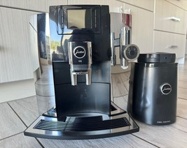 Jura E8 Automatic Coffee &amp; Espresso machine + Cool Control Black/Chrome EUC - £1,007.12 GBP