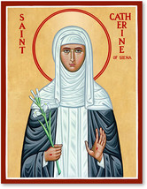 Catholic icon of Saint Catherine of Siena - £157.12 GBP+