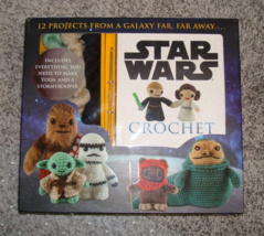 Star Wars Crochet Kit Yoda &amp; Stormtrooper &amp; Pattern Book Nip - £15.92 GBP
