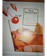 Old Forester Kentucky Straight Bourbon Whiskey Print Magazine Ad 1964 - $13.70 CAD