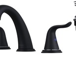 Wowow Widespread Bathroom Faucet 3 Hole Black Widespread Faucet 8 Inch C... - £67.19 GBP