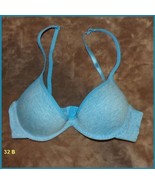 NWT HERS BY HERMAN Blue Jersey T-Shirt Push-Up Bra  32B - $151.04 MXN