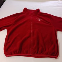 Old Varsity Brand Alabama Crimson Tide Men's Full Zip Red Fleece Sweater Size L image 6