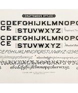 Draftsmen&#39;s Styles Font Example 1899 Victorian Craft Drawing Ephemera DW... - $368.02 MXN