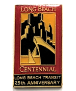 Long Beach Centennial Pin LBT Transit 25th Anniv Skyline Public Transpor... - $257.06 MXN