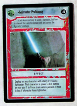 Lightsaber Proficiency CCG Card - Star Wars Premier Set - Decipher - 1995 - £4.72 GBP