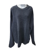 VTG St Johns Bay Sweater Mens XL Tall Cotton Blue Navy Chunky Knit Overs... - $36.11 CAD