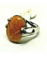 NEW Honey Yellow JADE Women&#39;s Large Stone Size 9 US Ring - $150.76 MXN