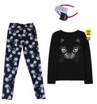 NWT The Children&#39;s Place Size 4T Cat Tee Leggings Headband NEW - £16.88 GBP