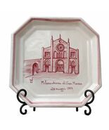 Vintage Italian Hand Painted Milano Chiesa di San Marco Decorative Plate... - $22.50