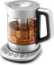 Hot Tea Maker Electric Glass Kettle with tea infuser and temperature control - £94.12 GBP