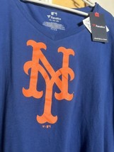 Women&#39;s Fanatics Branded Blue New York Mets Team Logo Official Logo V-Ne... - £19.91 GBP