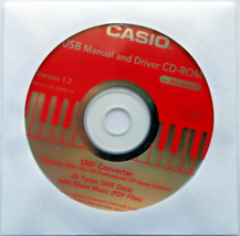 Casio USB Manual And Driver CD-ROM Disk in Sleeve Version 1.2 for CTK-720 Others - $19.79