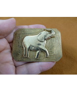 (b-ele-174) Pachyderm dot brass pin pendant  zoo safari Republican - $436.96 MXN