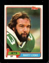 1981 Topps #238 Marty Lyons Nmmt (Rc) Ny Jets Nicely Centered *INVAJ910 - £6.96 GBP