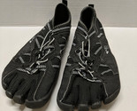 Fila Skele-Toes Sz 13 Eu 47 Men&#39;s EZ Slide Water Shoes Black/Gray - £19.56 GBP