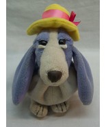 Applause Hush Puppies PURPLE MOM BASSETT HOUND DOG 6&quot; Bean Bag STUFFED A... - $14.85
